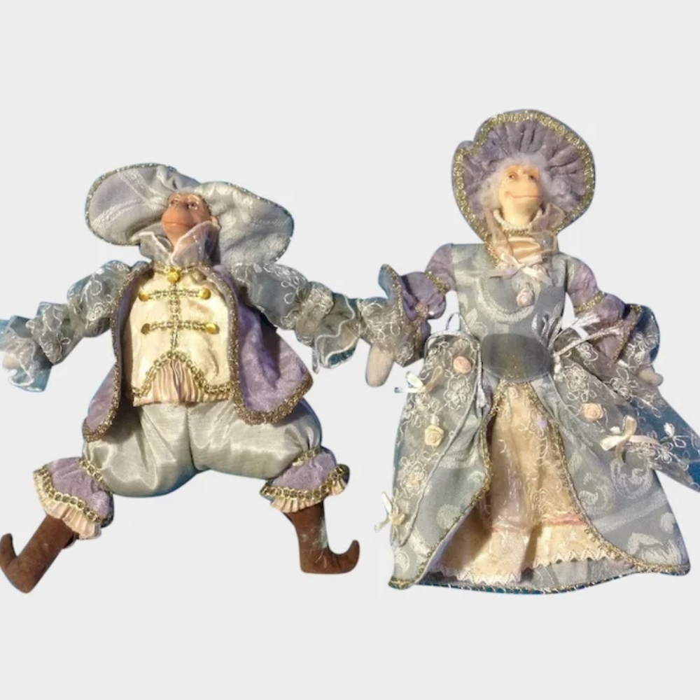 Rare Signed Katherine's Collection Wayne Kleski Retired Monkey Victorian Dolls - Picture 10 of 10